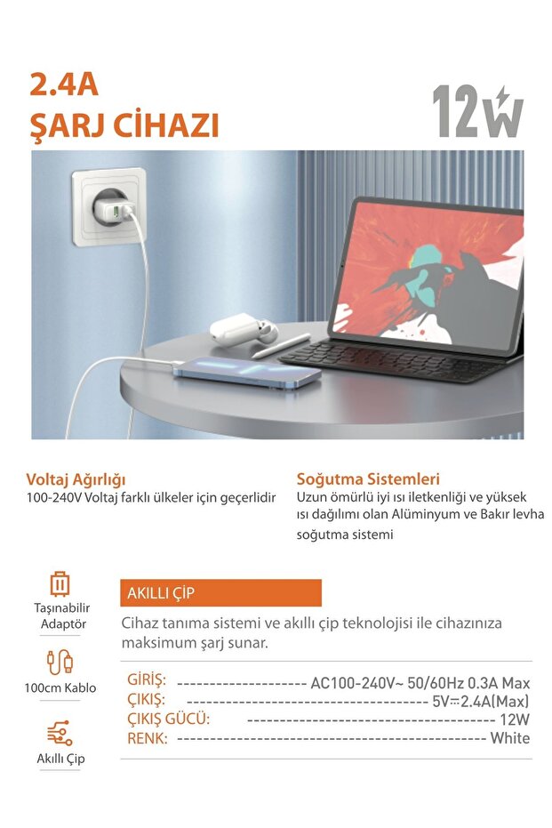 Ev Şarj Aleti Lightning Kablo A2221 - 8