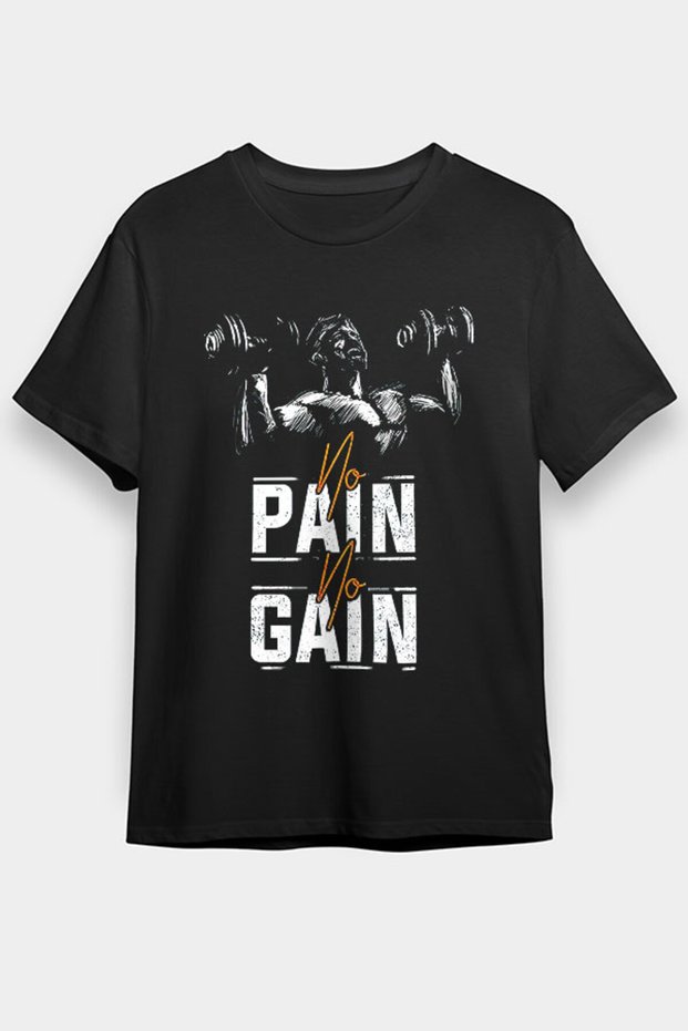 No Pain No Gain Black Unisex Kids T-Shirt T-Shirt