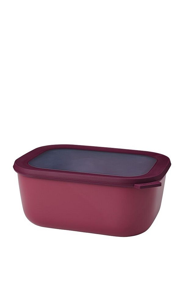 Multi Bowl Cirqula Rectangular Bordo Yemek Kabı 3000 ml - 1