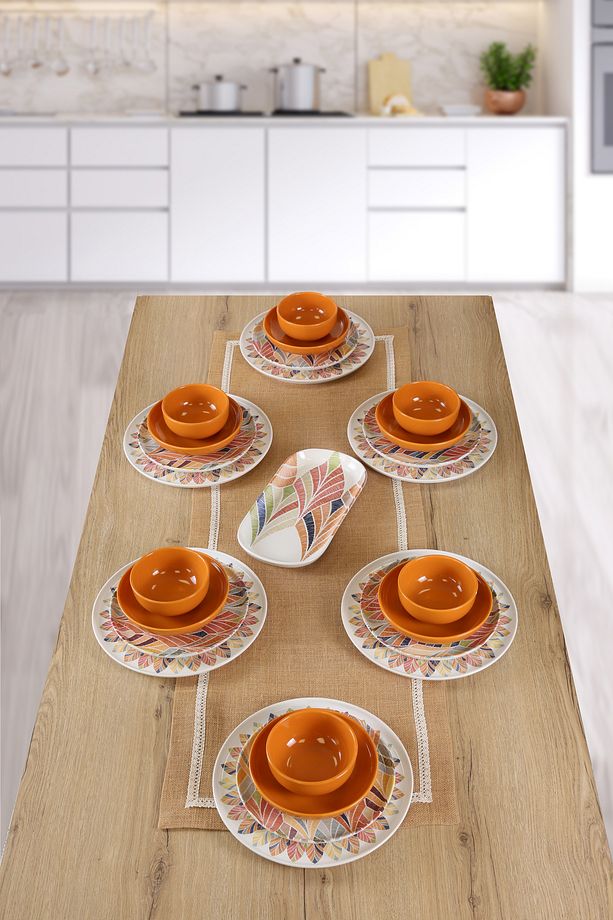 Nordıc Sarı 6 Kişilik 25 Parça Yemek Takımı - 3