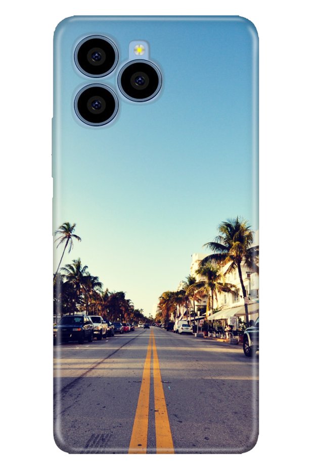 X6 Compatible Case Patterned Printed Silicone Miami Sunset