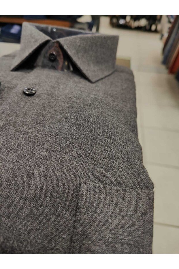 Flanel Cepli Klasik Gömlek - 2