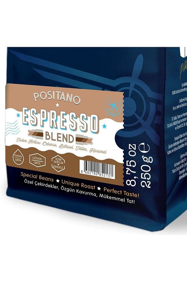 Positano Espresso Blend Kahve (Çekirdek Kahve) 250 g - 3