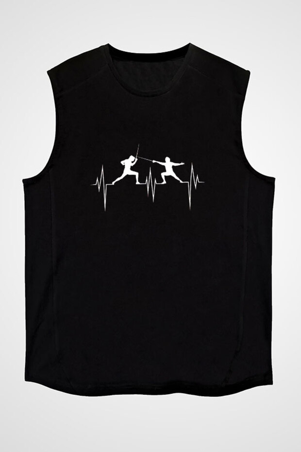 Science Evolution Atom Black Unisex Sleeveless T-Shirt Cutout Sleeve T-Shirt