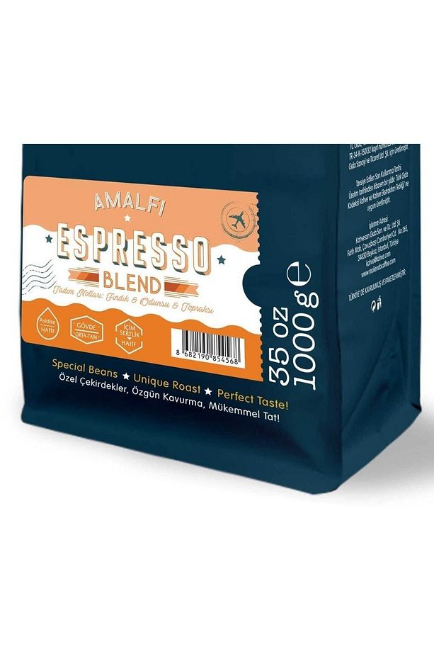 Amalfi Espresso Blend Kahve (Çekirdek Kahve) 1000 g - 3