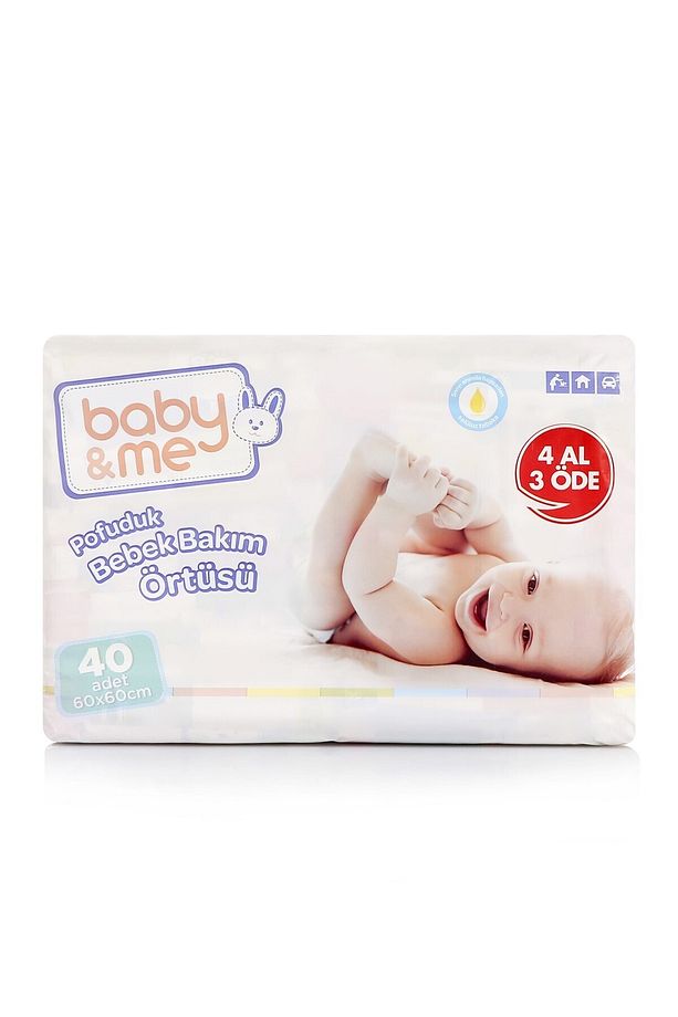 Pofuduk Alt Değiştirme Örtüsü 40 Adet 60*60 BAE-70089 - 1