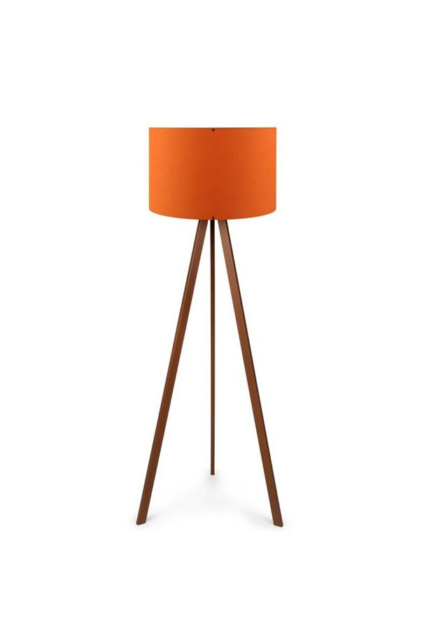 A&g Ahşap Tripod Lambader Kumaş Başlık Köşe Lambası - 1