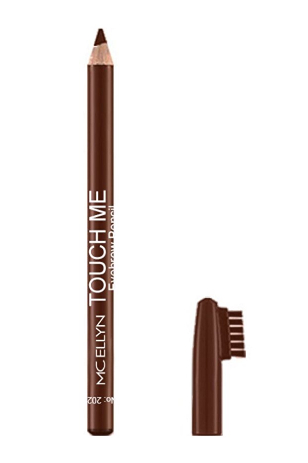 قلم حواجب بني داكن مع فرشاة Eyebrow 202