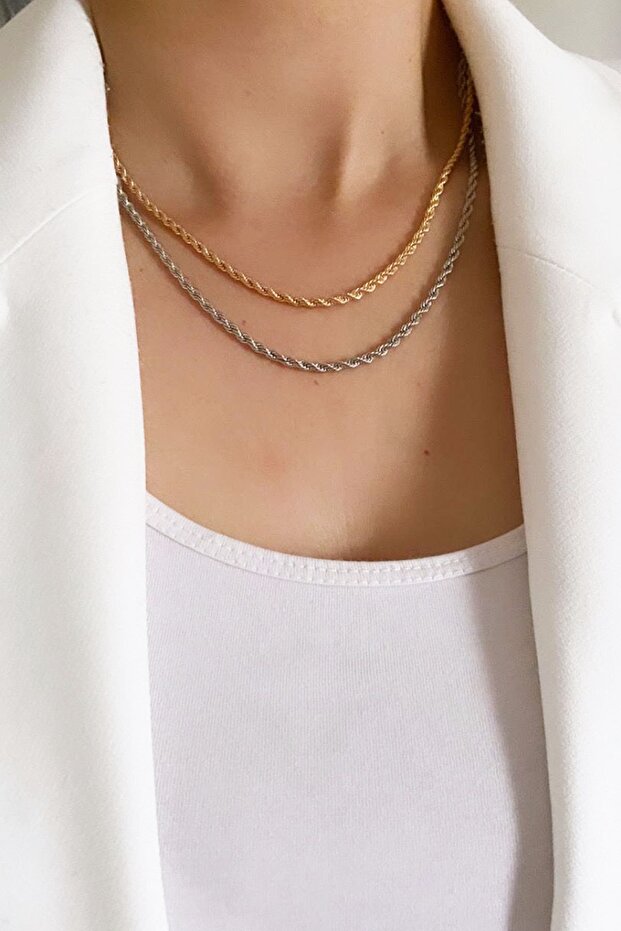 Kontras Color Double Row Necklace