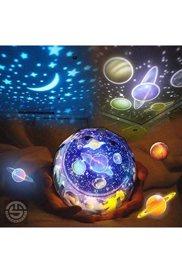 Yeni Nesil Star Master Projeksiyon Gece Lambası Renkli Ve Dönebilen Masa Lamba - 3