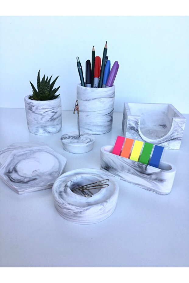 Office Set Pen Holder Note Holder Cup Holder Memo Pad Holder Paper Clip Holder Business Card Holder
