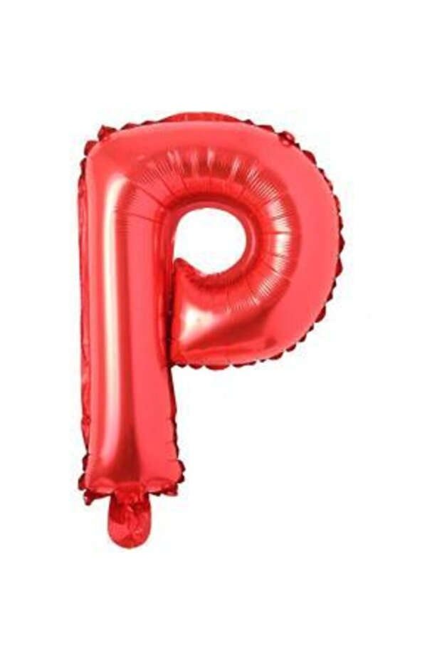 P Letter Red Foil Balloon 16 Inc 40 cm