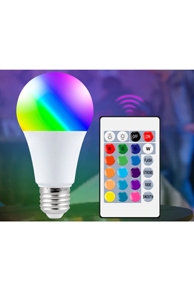 Remote Controlled RGB Led Bulb - 2