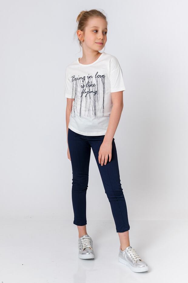 Devojčice, tamnoplave pantalone - 3