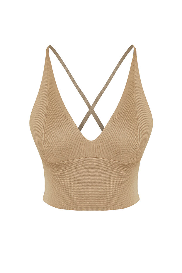 Vizon Super Crop Sırt Detaylı İnce Bluz TWOSS22BZ0760 - 7