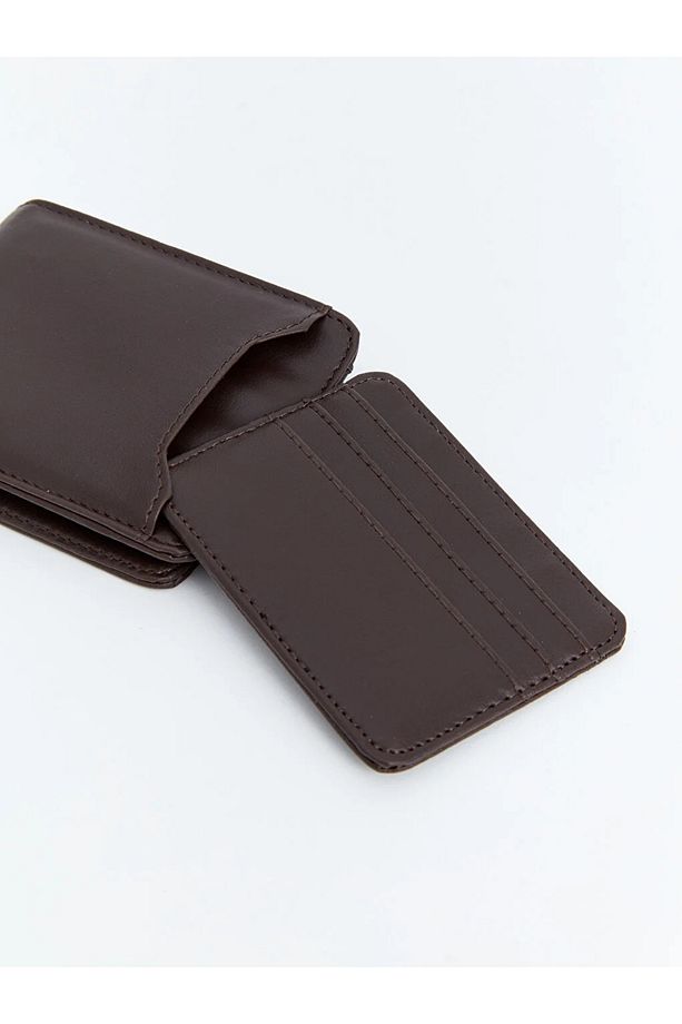 LCW ACCESSORIES Deri Görünümlü Erkek Cüzdan ve Kartlık - 2