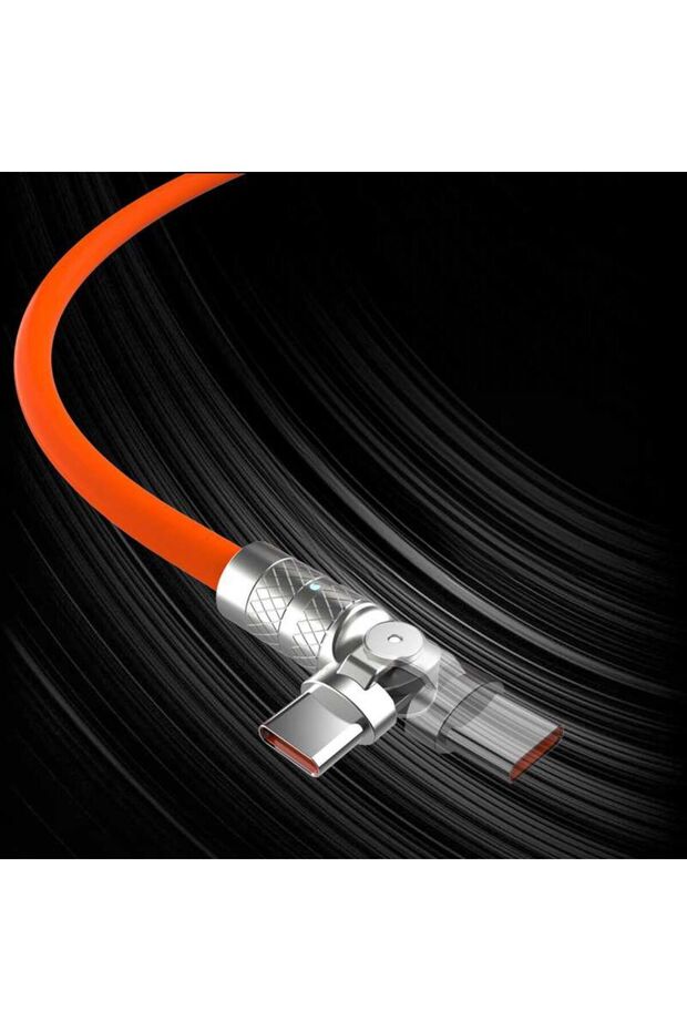 Mio UC100 USB-C To USB-C 100W 180° Dönebilen 480Mbps Ultra Hızlı Şarj ve Data Kablosu 1,8METRE - 7