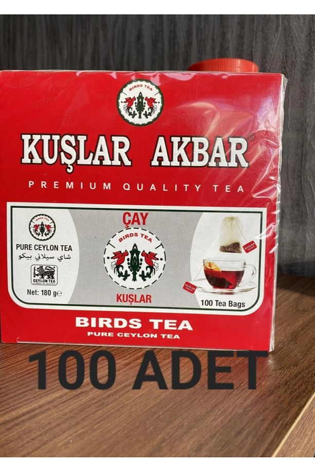 Kuşlar akbar tea sallama Poşet Bardak Çay ((100 Adet)) - 1