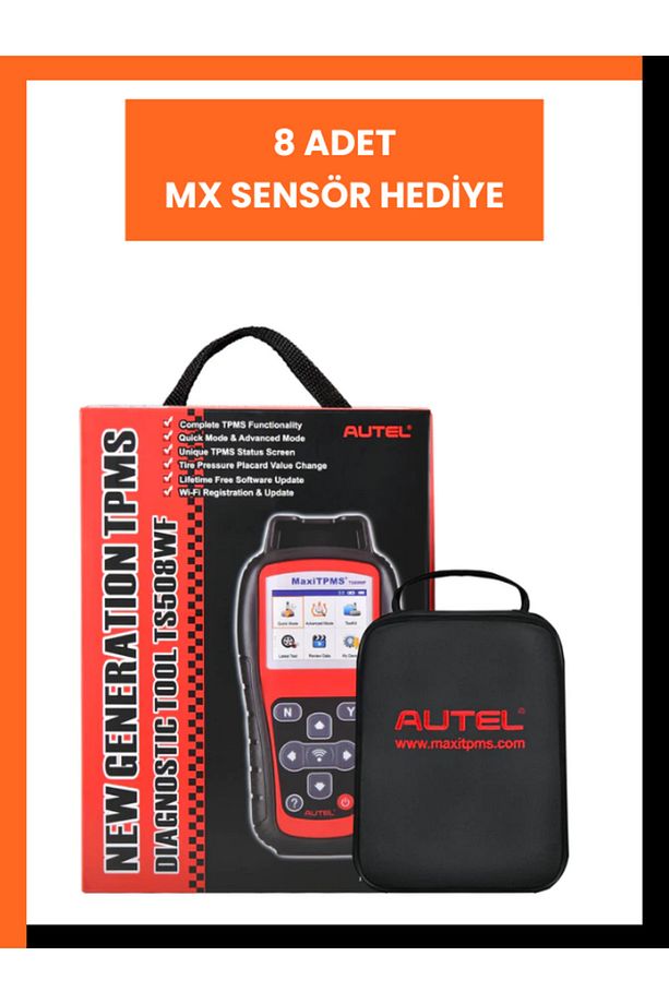 Maxitpms Ts508 Wf Lastik Basınç Sensörü Kodlama Cihazı 8 Adet Sensör Hediyeli - 4