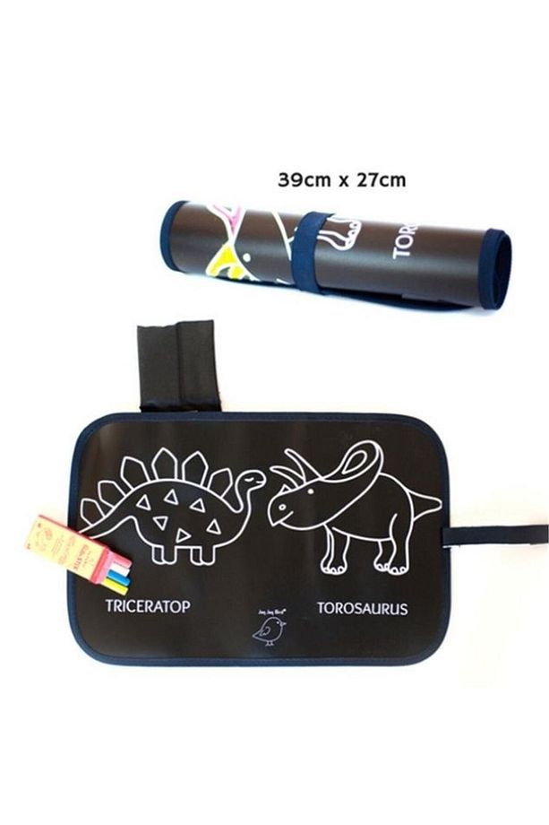 Tozsuz Tebeşirli Mini Karalama Matı - Dinozorlu - 4