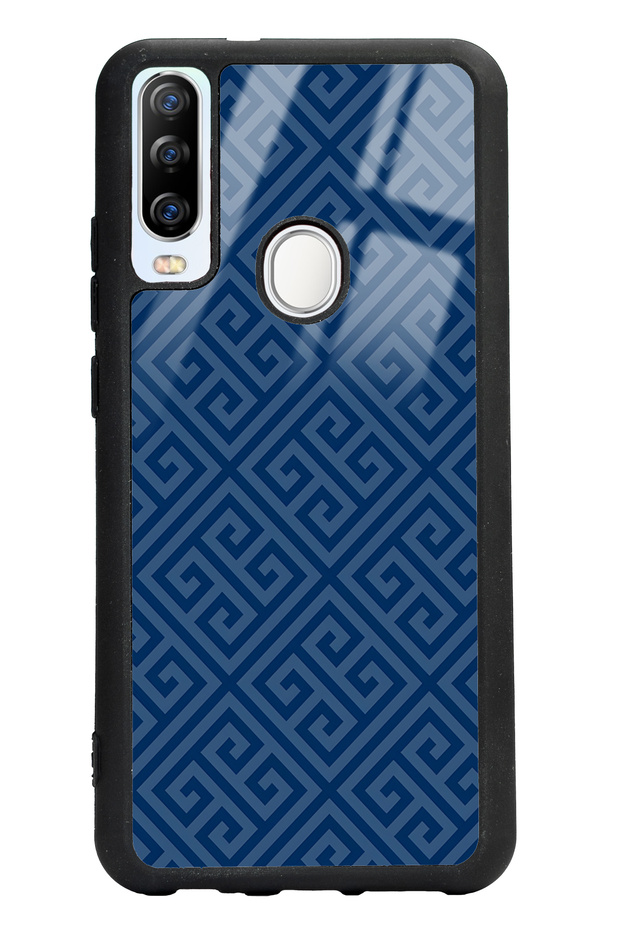 Glossy Phone Case with Gm 20 Pro Blue Motif Design