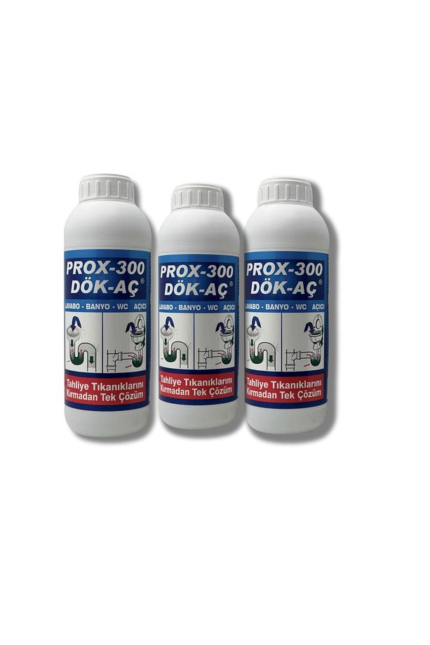 Prox-300 Lavabo Açıcı Dök Aç Banyo Wc Lavabo Gider Açıcı 2 Kg 3 Adet - 1