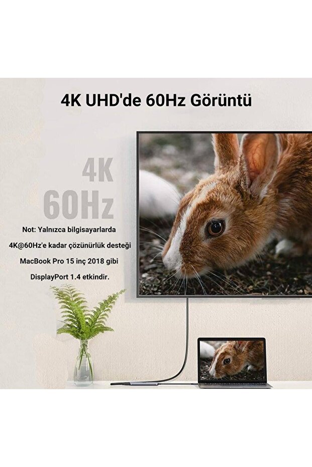 Type-c To Hdmı 3*usb 3.0 Çoklayıcı Hub Ve Dönüştürücü Adaptör - 2