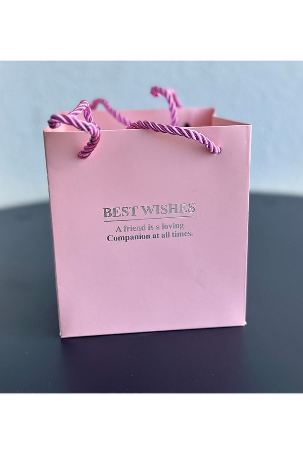 Premium Kutuda Kolye Hediyeli Gül Takı Kutusu - PEMBE - 3