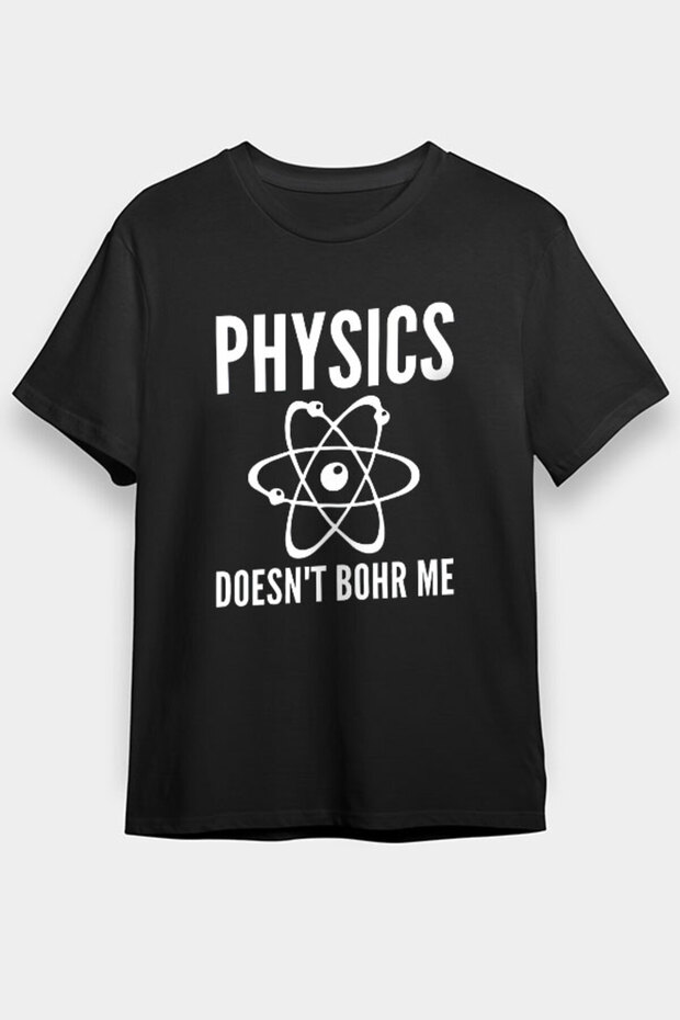 Atom Model Black Unisex T-shirt