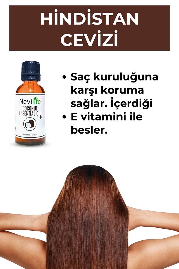 3'lü  Bakım Yağları Biberiye Yağı 20 ml, Hindistan Cevizi Yağı 20 ml, Hint Yağı 20 ml - 4