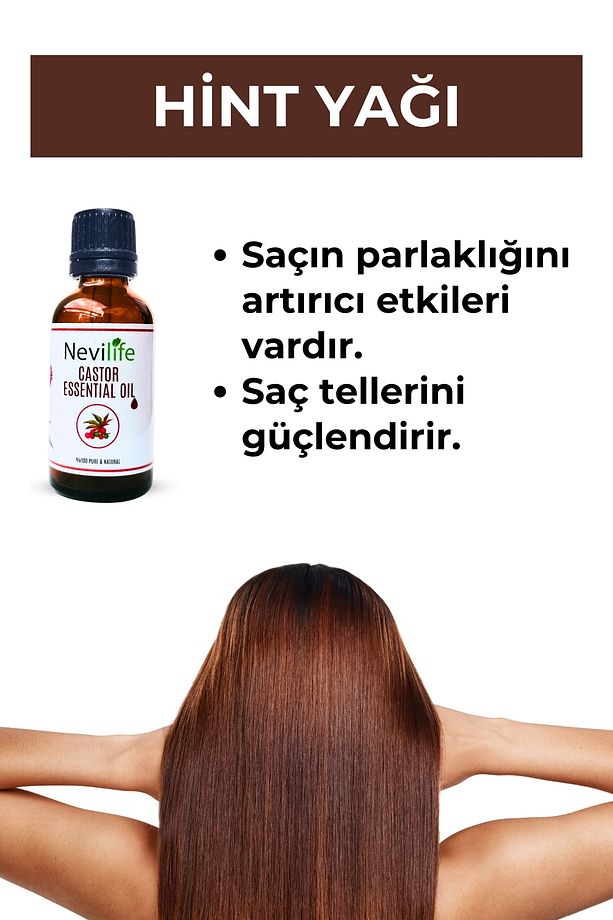 3'lü  Bakım Yağları Biberiye Yağı 20 ml, Hindistan Cevizi Yağı 20 ml, Hint Yağı 20 ml - 5