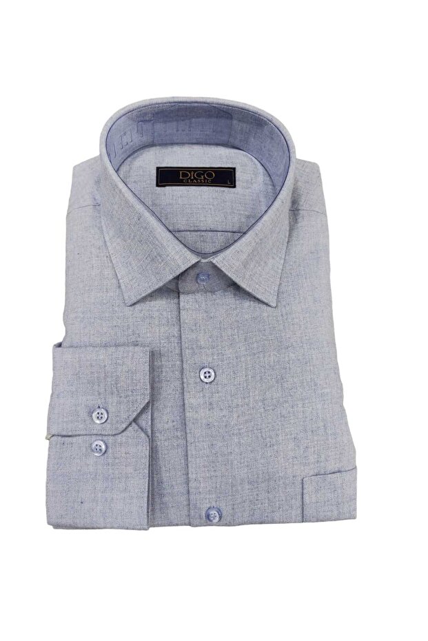 Flanel Cepli Klasik Gömlek - 1