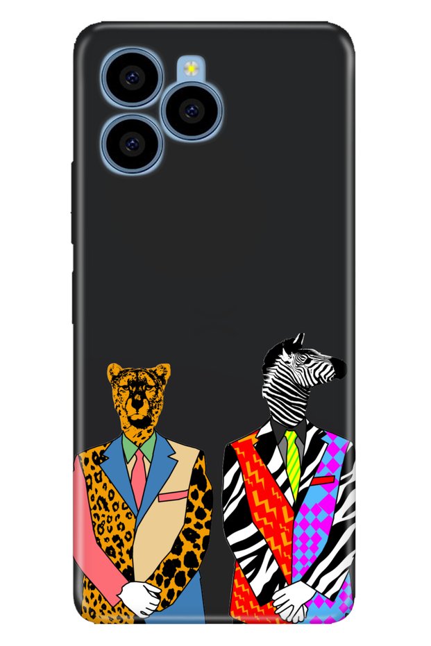 X6 Compatible Case Pictorial Printed Nano Silicone Zebra Tiger Retro