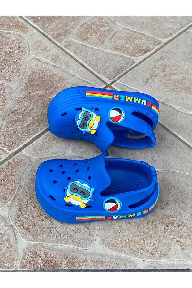 Non-Slip Light Sole Figured Luxury Children's Sandals Sea Pool Slippers