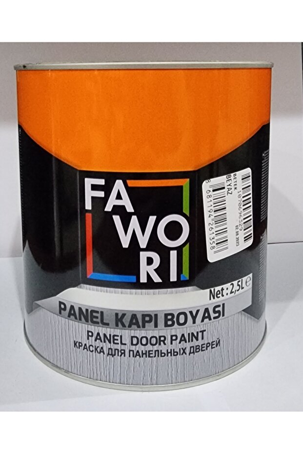 FAWORİ SU BAZLI PANEL KAPI BOYASI 2,5 LT - 1