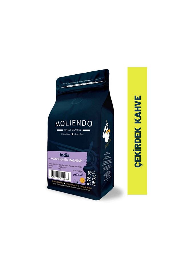India Monsooned Malabar Yöresel Kahve (Çekirdek Kahve) 250 g - 1
