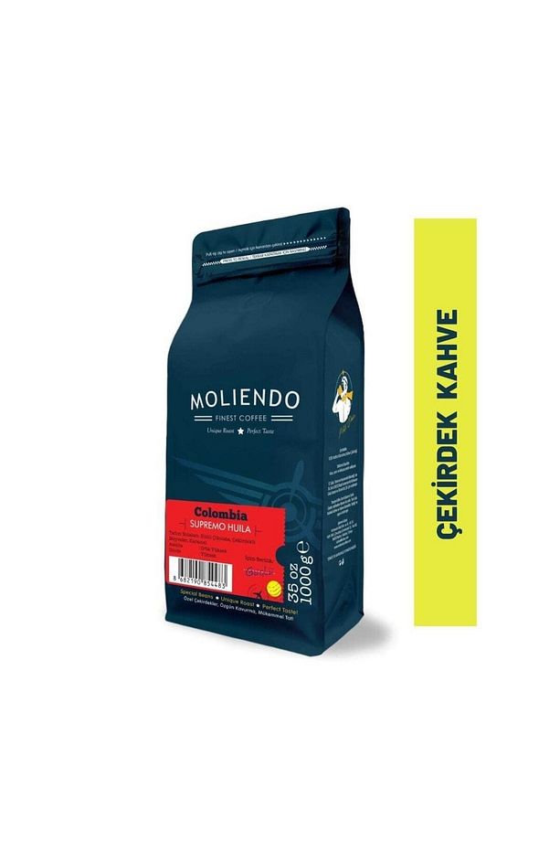 Colombia Supremo Huila Yöresel Kahve (Çekirdek Kahve) 1000 g - 1