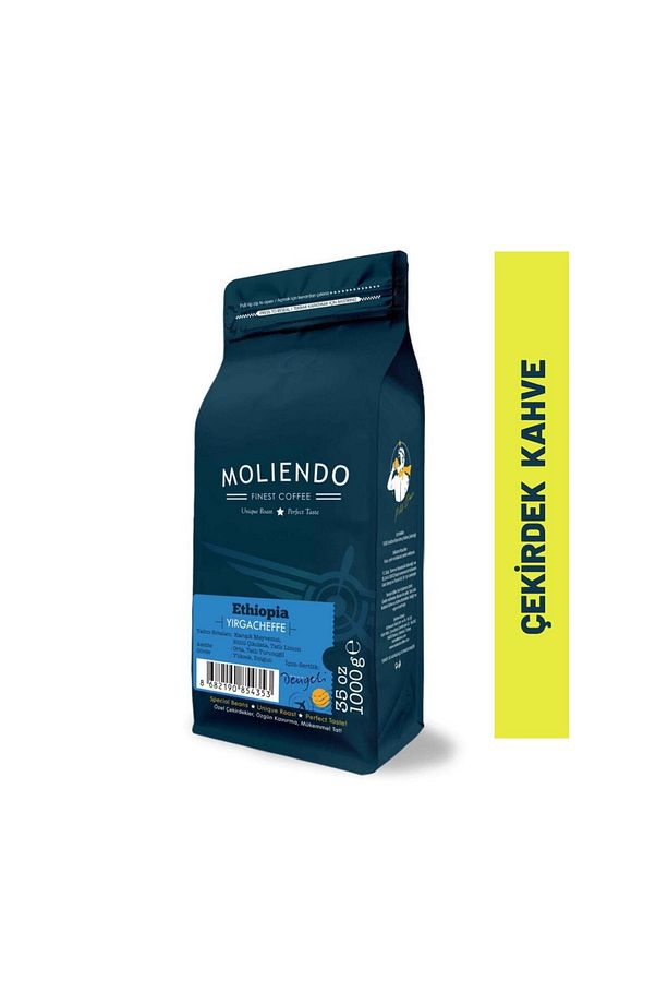 Ethiopia Yirgacheffe Yöresel Kahve (Çekirdek Kahve) 1000 g - 1