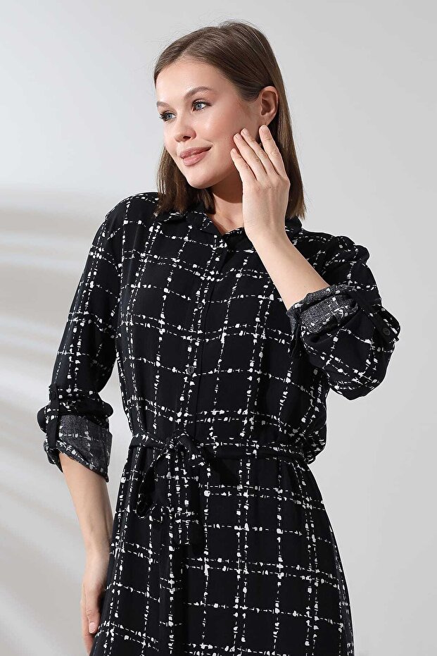 DESENLI TUNİK ELBİSE - 2