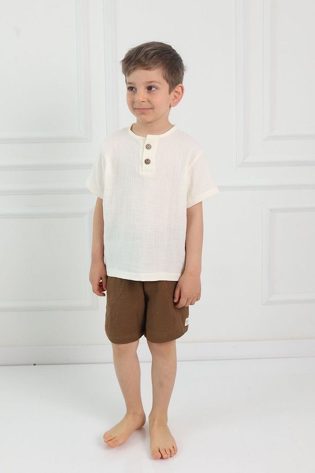 Çocuk Şort Müslin Kumaş - 2