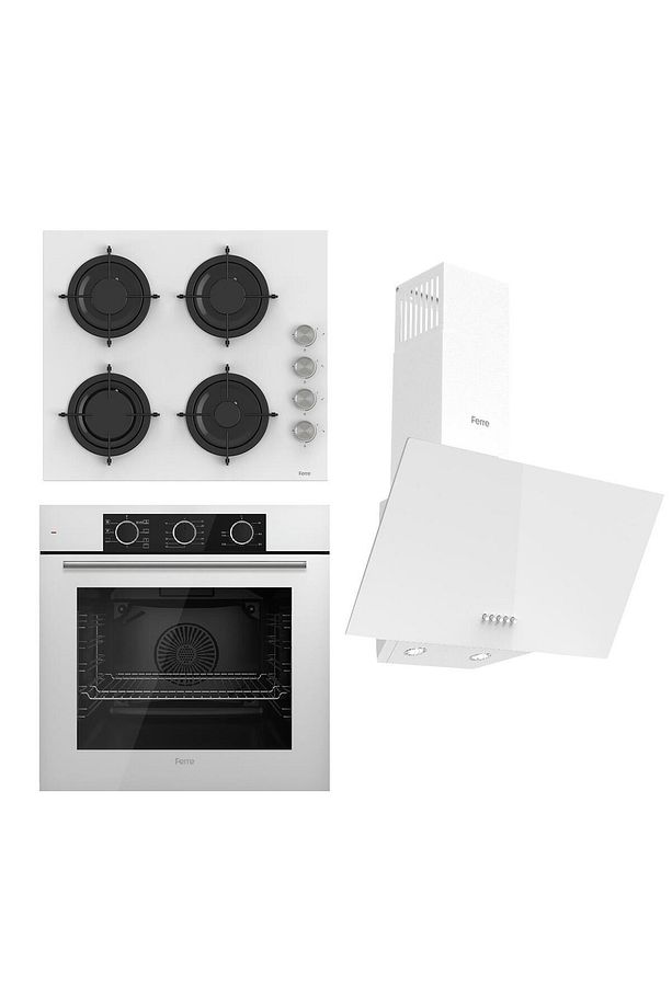 FRYART BASIC Serisi Beyaz Set (CS206 + QXE62CB+D087 ) - 1