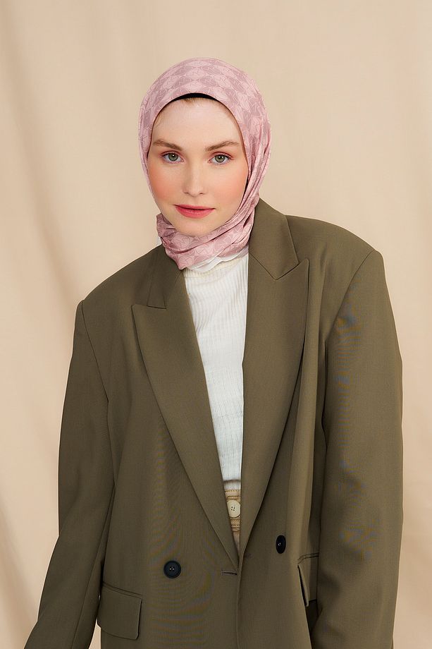 Mk Dama Pamuk Eşarp Koyu Vizon - 3