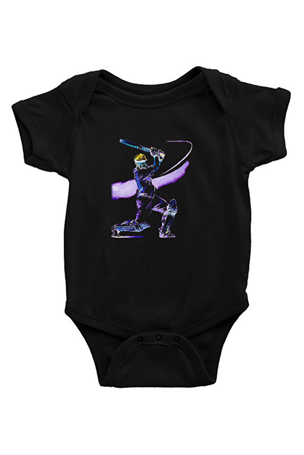 Kriket Black Unisex Baby Bodysuit - Zıbın