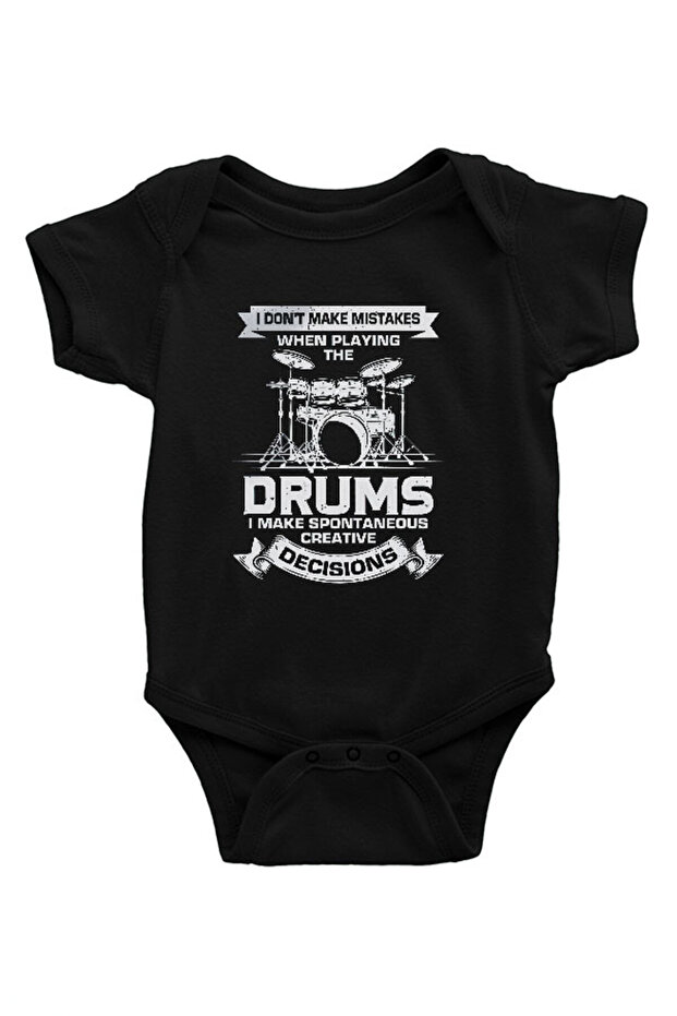 Bateri Black Unisex Baby Body - Zıbın
