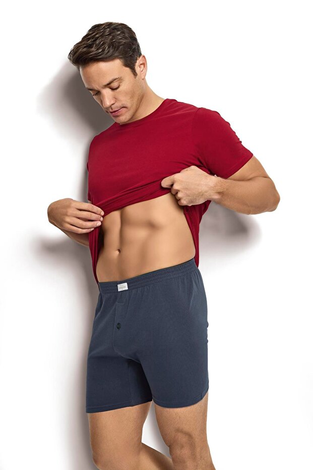 Men's Smoked Towel Belt Cotton Boxers 127
