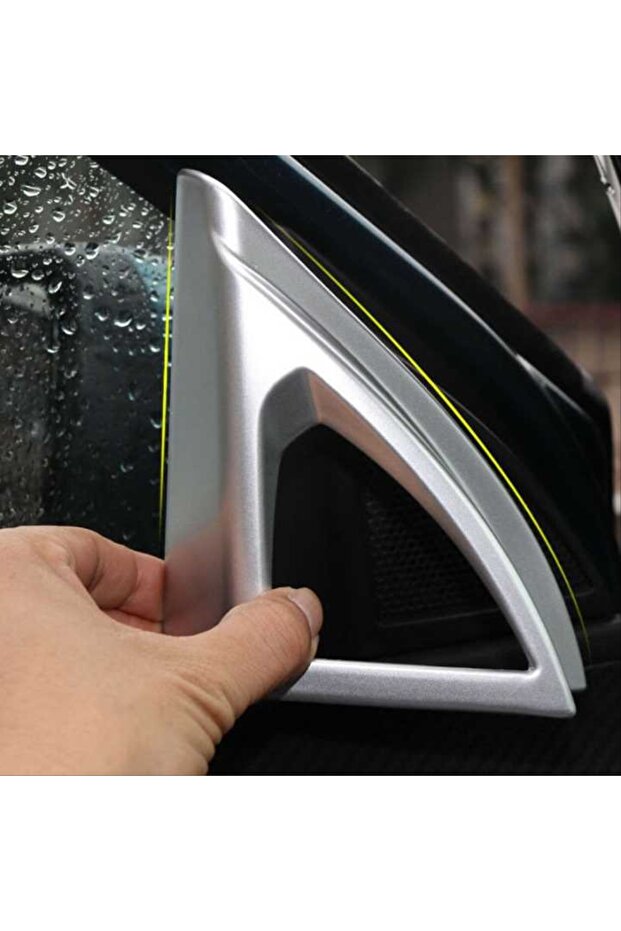 مكبر صوت فضي مطلي - متوافق مع 3008 2016+ - 3