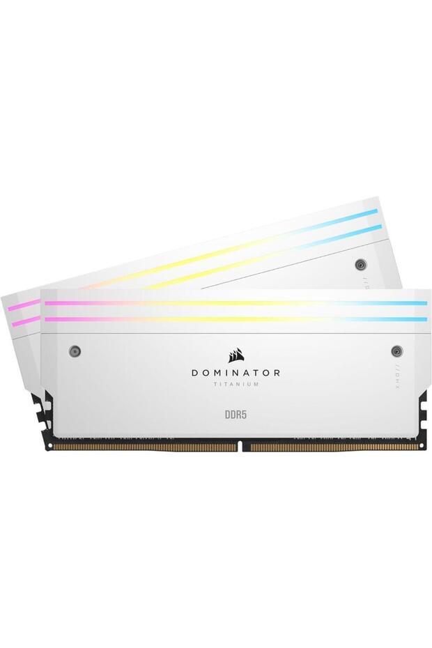 Dominator Titanium RGB 48GB (2x24) DDR5 7000MHz CL36 Intel XMP Beyaz Ram - 1