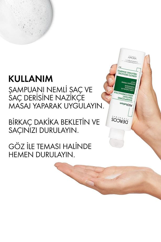 Dercos PSOlution - Pullanmaya, Kaşıntı Hissi Ve Egzamaya Karşı Bakım Şampuanı 200 ml - 8