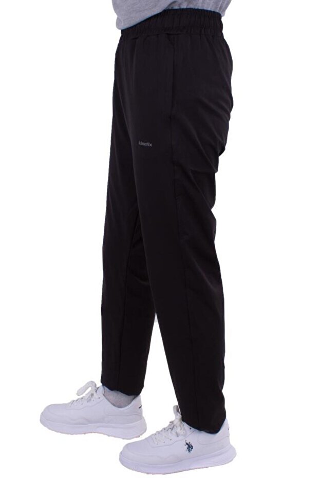 Sn537 Basıc Pes Trackc Siyah Polyester Günlük Kadınk Alt Eşofman - 3