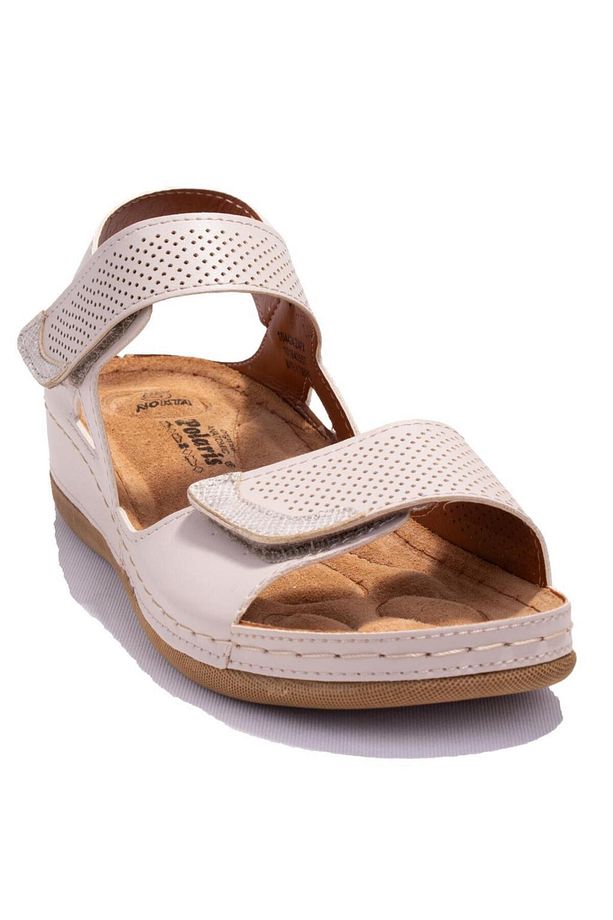 104424c Bej Ortopedik Günlük Kadın Sandalet - 1